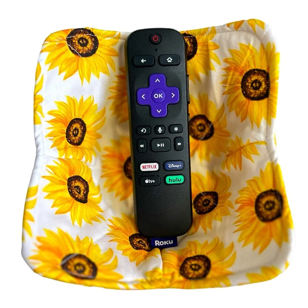 Hand Crafted Colorful Floral Sunflowers Trinket Bowl Basket Bin Colorful Fabric